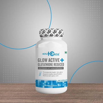 Healthoxide Glow Active + Glutathione Reduced Aging Supplements