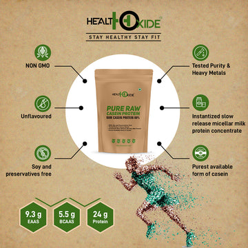 Healthoxide Pure Raw Casein Protein 80%