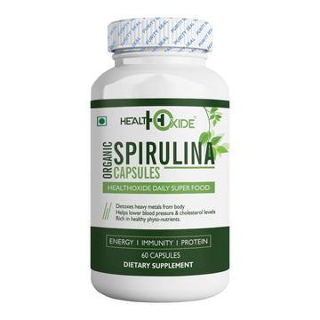 Healthoxide 100% Organic Spirulina Capsules