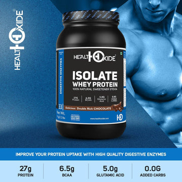 Healthoxide Lean Muscle Combo-Whey Protein Isolate + Multivitamin men + L-Carnitine+ Shaker