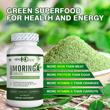 Healthoxide 100% Organic Moringa Tablets