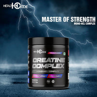 Healthoxide Creatine Complex (MONO-HCL COMPLEX) Powder, Support ATP Production, Improves Athletic Performance, Increases Endurance & Power, Unflavored (150gm)