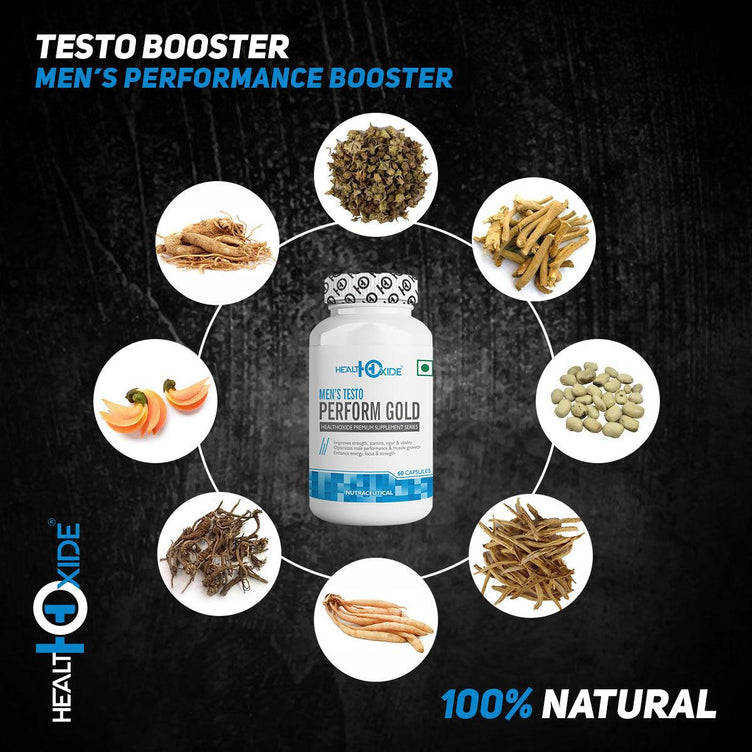 Men's Testo Perform Gold – 60 Veg Capsules