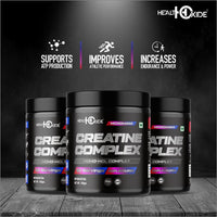 Healthoxide Creatine Complex (MONO-HCL COMPLEX) Powder, Support ATP Production, Improves Athletic Performance, Increases Endurance & Power, Unflavored (150gm)