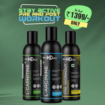 Stay Active with Healthoxide Pre & Post Workout Combo