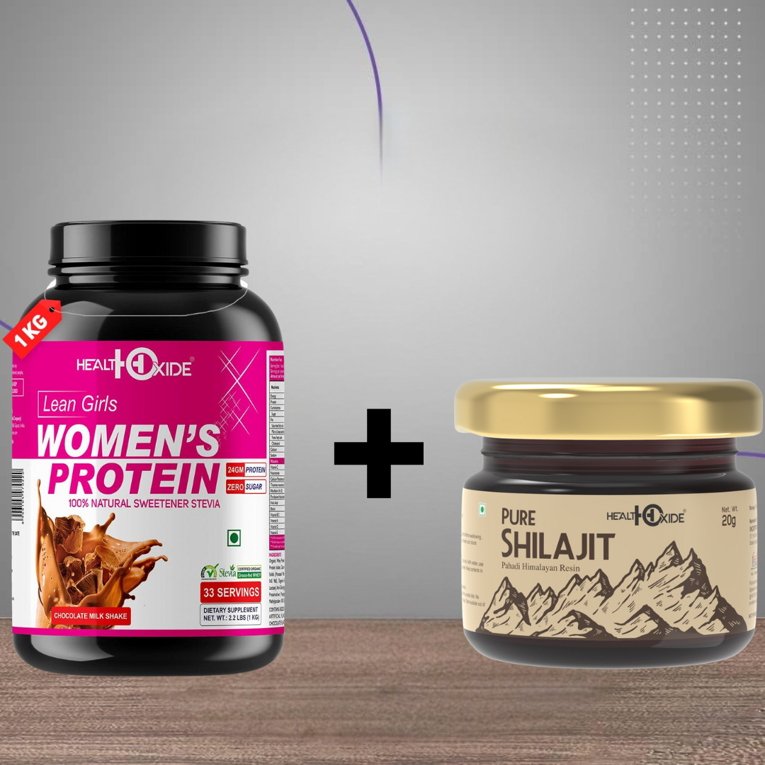 HealthOxide Women’s Protein + Pure Shilajit Combo