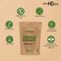 Healthoxide Pure Raw Creatine, Unflavored (100gm)