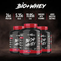 Healthoxide Bio + Whey (24G Protein) Powder, Muscle Growth, Immunity Boost, Reduce Inflammation, Double Rich Chocolate (2kg)