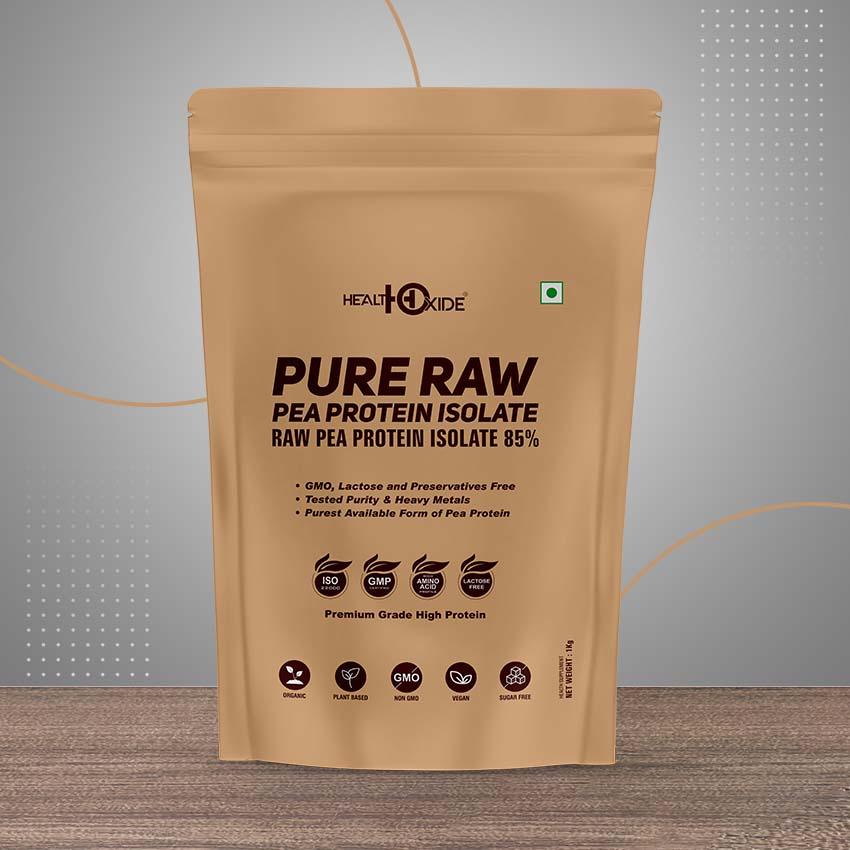 Healthoxide Pure Raw Pea Protein Isolate 85% 1kg