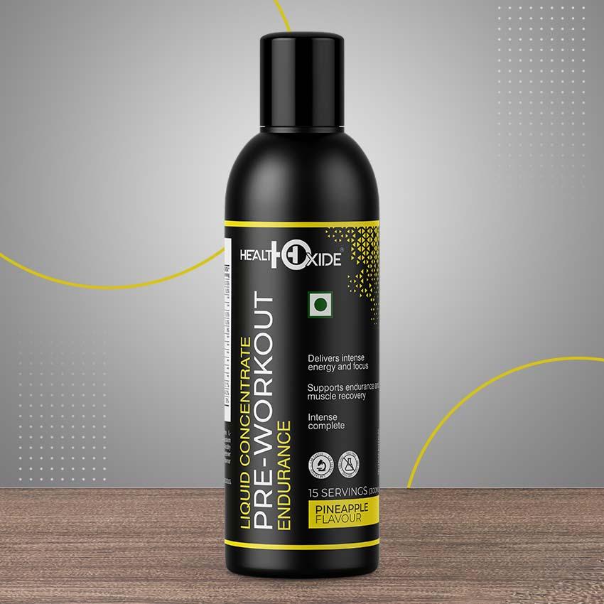 Pre-workout Liquid Concentrate,  (300ml, Pineapple Flavor)