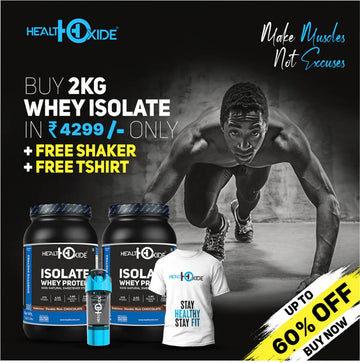 2Kg WHEY ISOLATE with Free Shaker & Free Tshirt