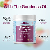 HealthOxide Marine Collagen Peptides with Hyaluronic Acid(Kiwi Strawberry)-200gm