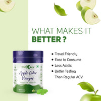 Healthoxide Apple cider vinegar gummies with vitamin B12 for weight loss/ green apple flavoured/ 60 gummies