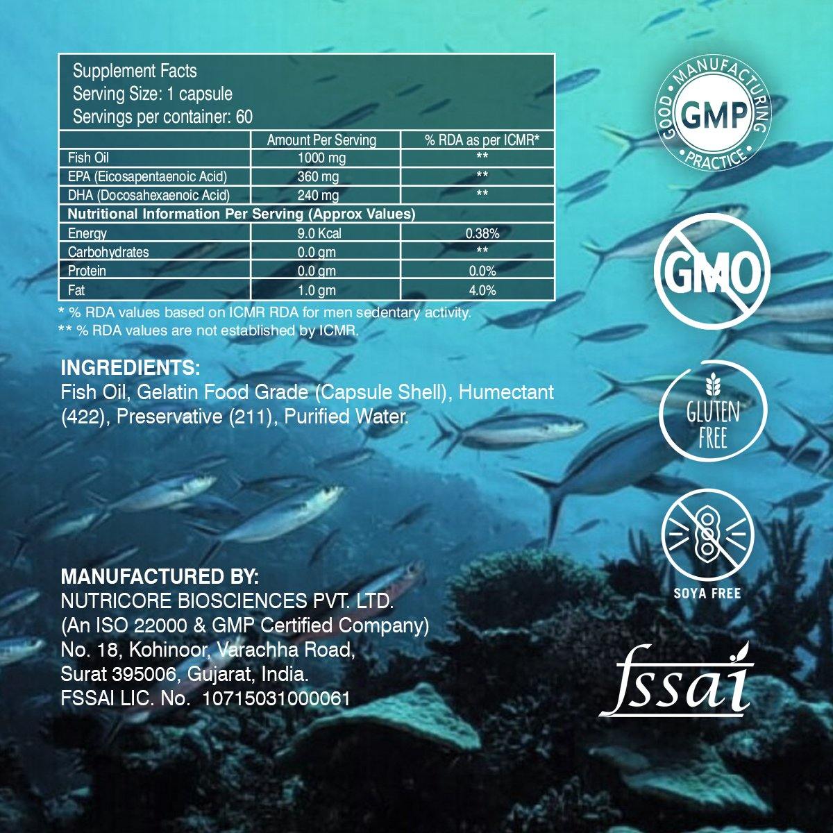 fish oil capsule made of