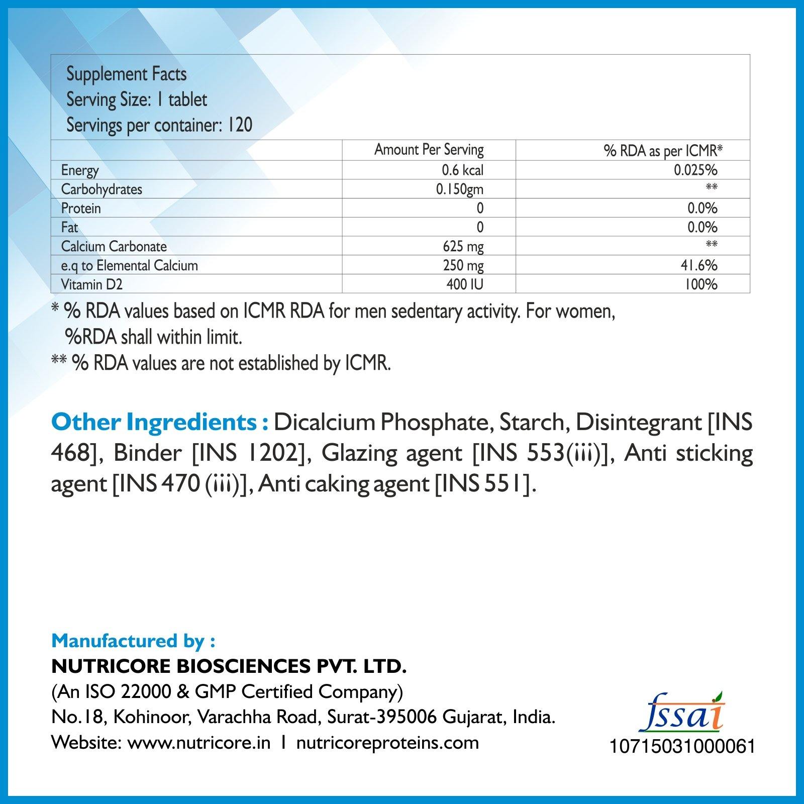 calcium and vitamin d3 tablets dose 