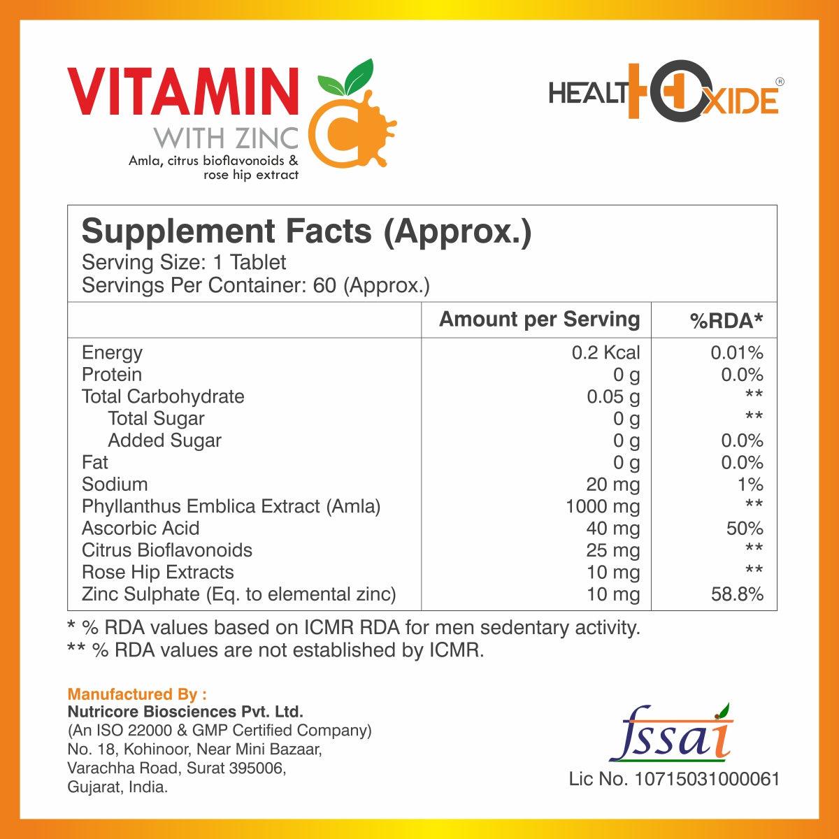 Vitamin C Regular - 60 Tab