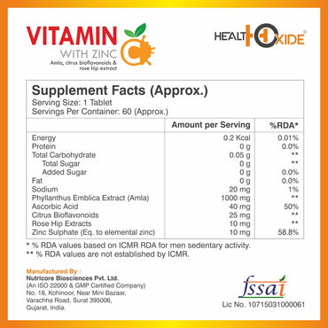 Vitamin C Regular - 60 Tab