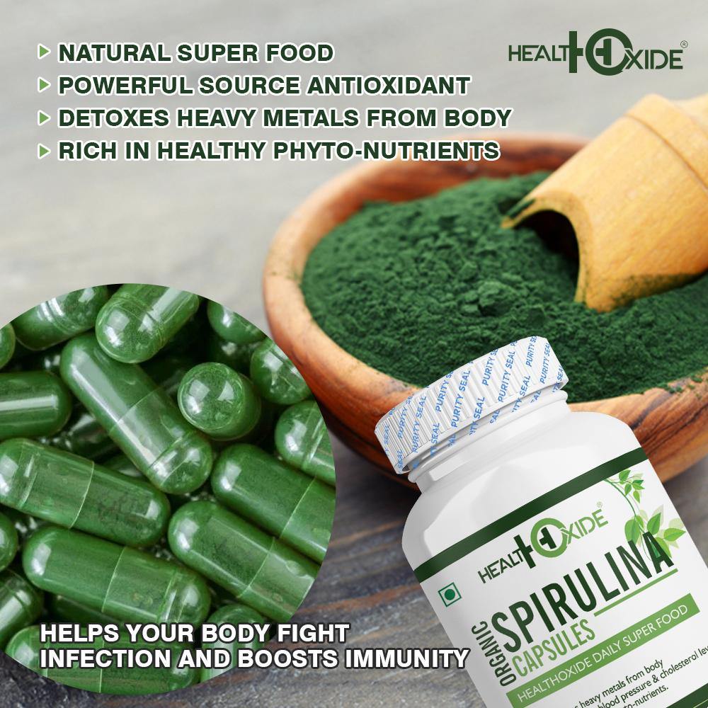 spirulina  capsule benefit for skin
