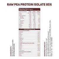 Pure Raw Pea Protein Isolate 80% - Unflavoured, – 1Kg