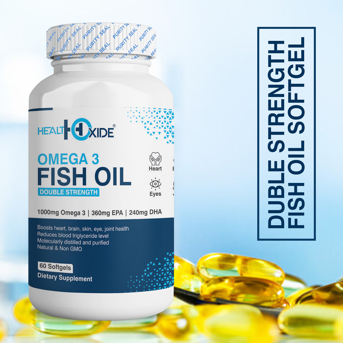 Buy1get2-Buy Omega 3 Fish Oil and Get Men's Testo Perform Gold and Immunity Booster